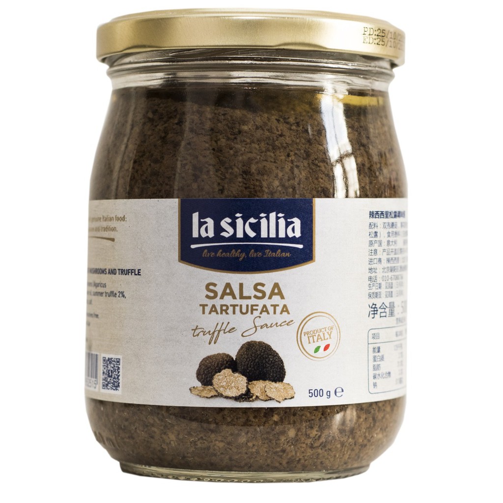 [ Date 2027] Sốt nấm cục – Truffle Sauce La Sicilia (Italia) hũ 500g l