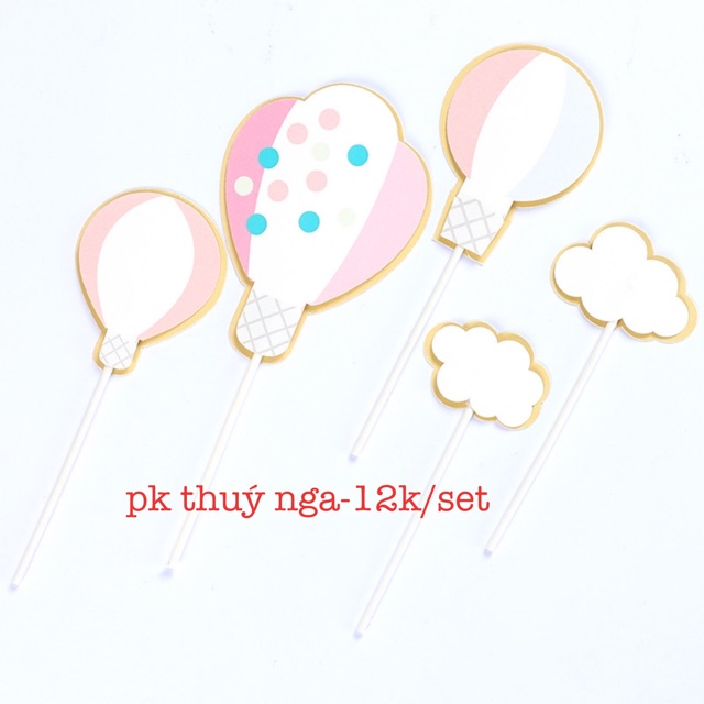 5 Set cắm đám mây khinh khí cầu