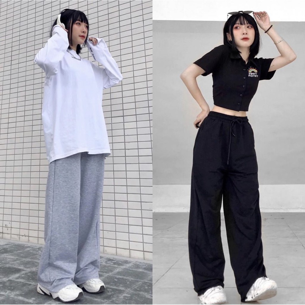 [Mã FAMAYWA giảm 10K đơn 50K] Quần Vải Nỉ Ống Suông Rách Gối Lai Tưa Iru Jem Closet ( 3 size 40kg-80kg ) | BigBuy360 - bigbuy360.vn