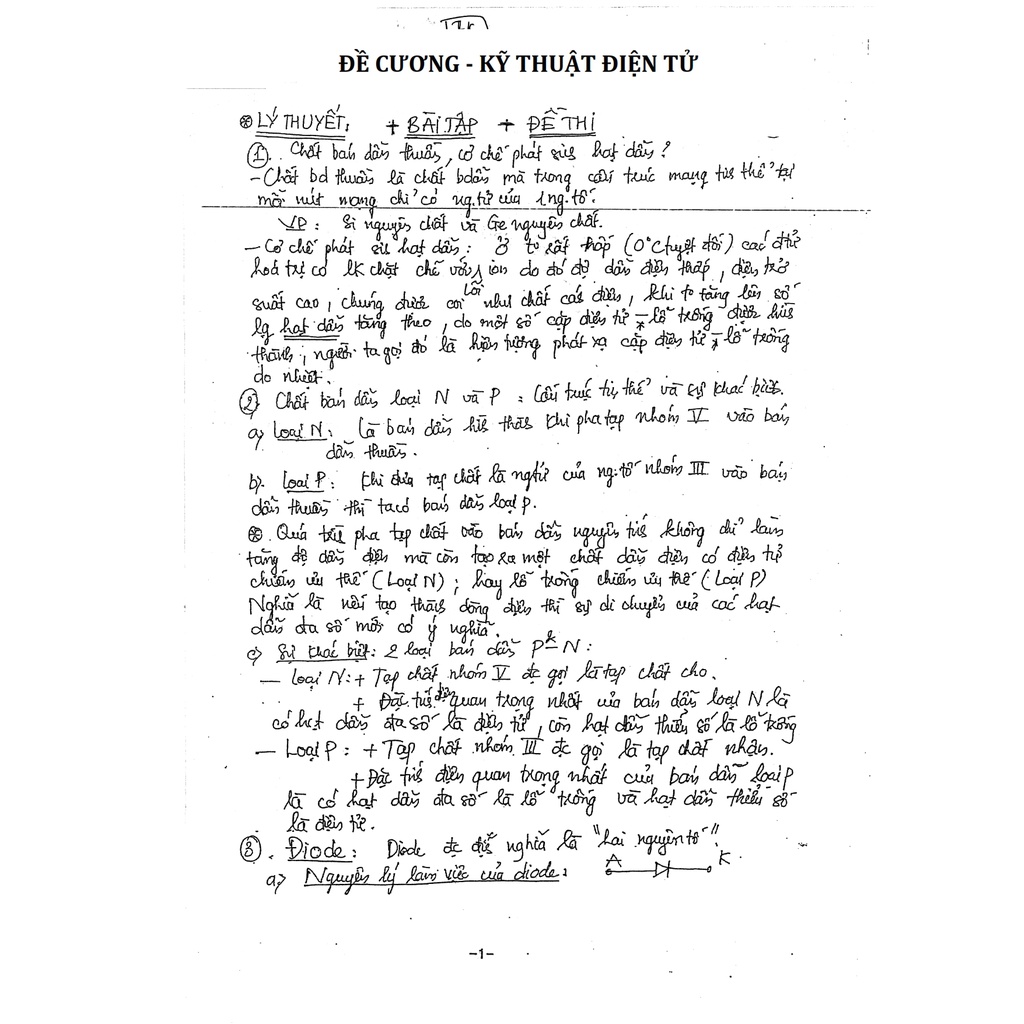 ( sổ tay ) Kỹ Thuật Điện Tử