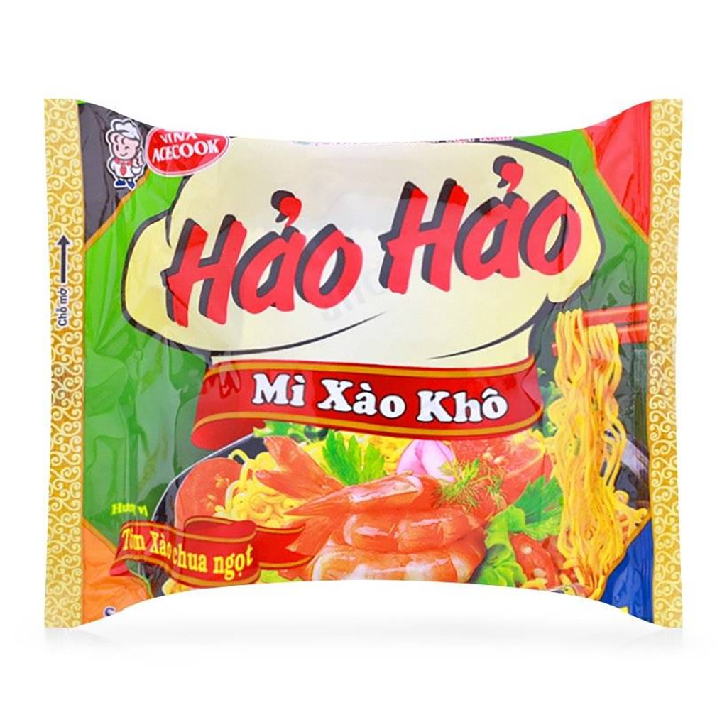 Mì Xào Khô Hảo Hảo Hương Vị Tôm Chua Ngọt Thùng 30 Gói x 75g