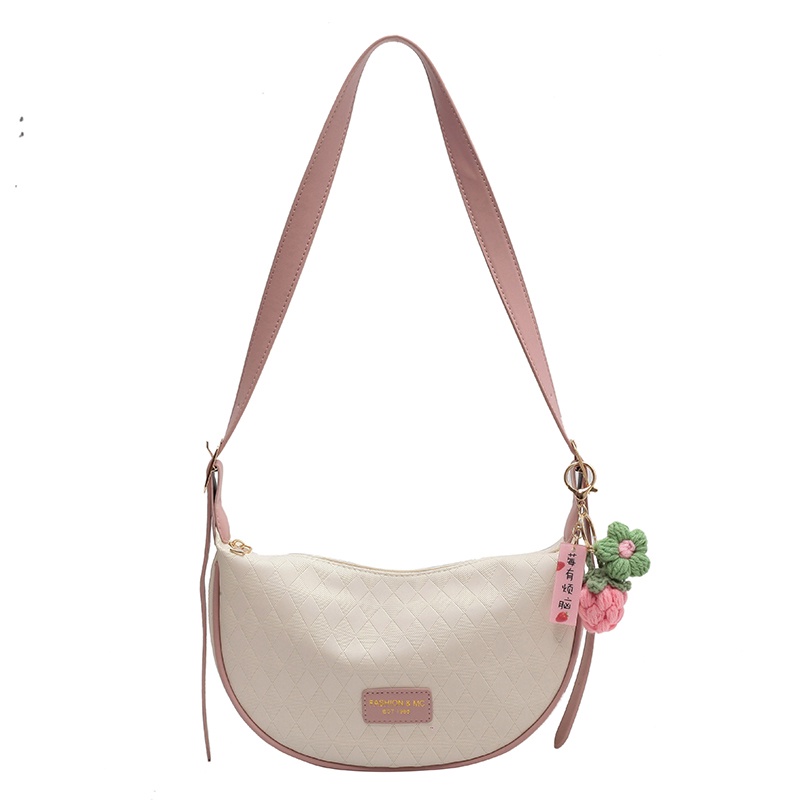 Túi đeo vai IELGY màu sắc tương phản phong cách phương tây thời trang dành cho nữ