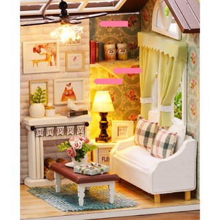 Z8_Happy Time_Nhà mô hình gỗ DIY