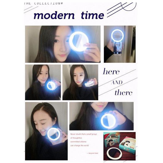 [Giá Siêu Rẻ] Đèn LED Kẹp Điện Thoại Hỗ Trợ Chụp Hình Selfie Pin Sạc | BigBuy360 - bigbuy360.vn