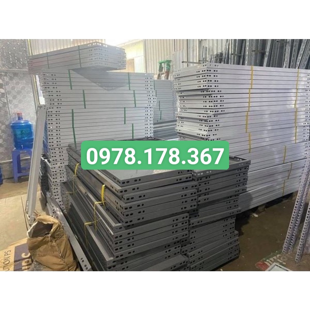Mâm sàn lắp ráp kệ sắt V lỗ đa năng - dài 1m x rộng 50 nhiều màu