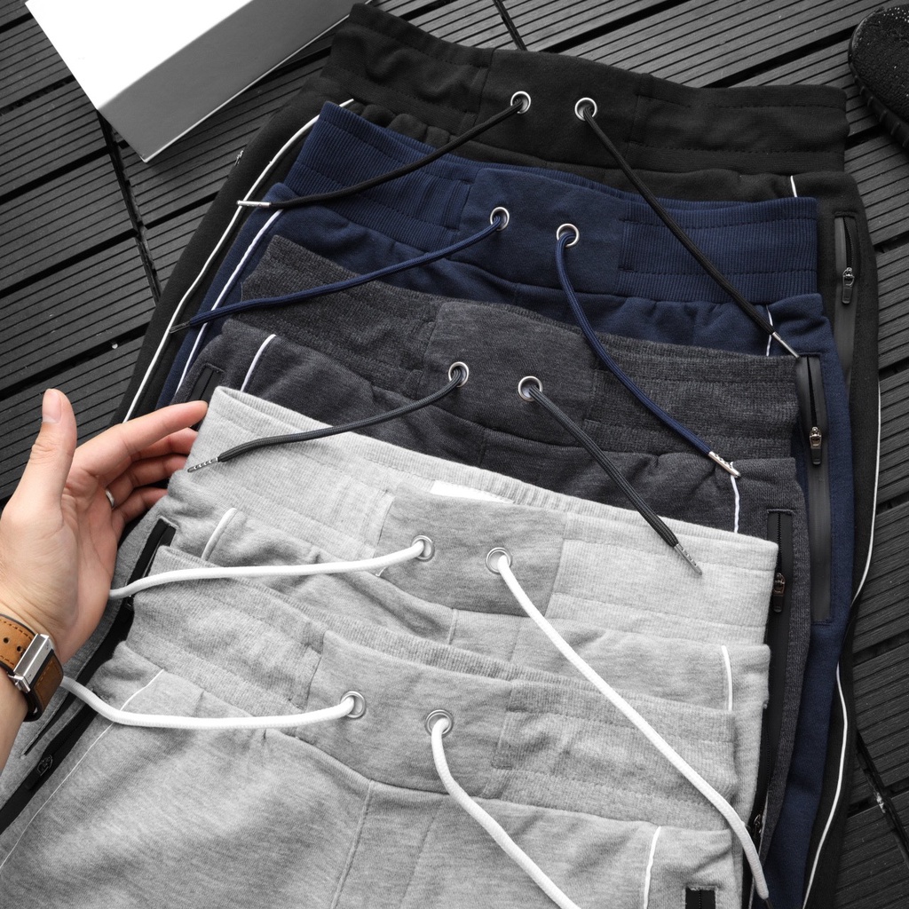 Quần Jogger nam Gấu 194 vải nỉ chân cua cao cấp dày dặn, co dãn 4 chiều - chuẩn form slimfit - JG2