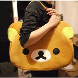 ☛☏❤Anime San-X Rilakkuma Cute Big Bag Handbag shoulder Bag plush relax brown bear