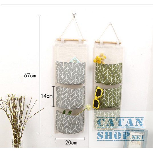 ❤️Túi đựng đồ 8 ngăn❤️ treo tường tiết kiệm diện tích, túi vải canvas bền đẹp đa năng tiện lợi -