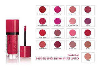 Son Bourjois Rouge Edition Velvet