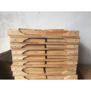 Bàn gấp mặt gỗ cao su chân thang Gem Decor