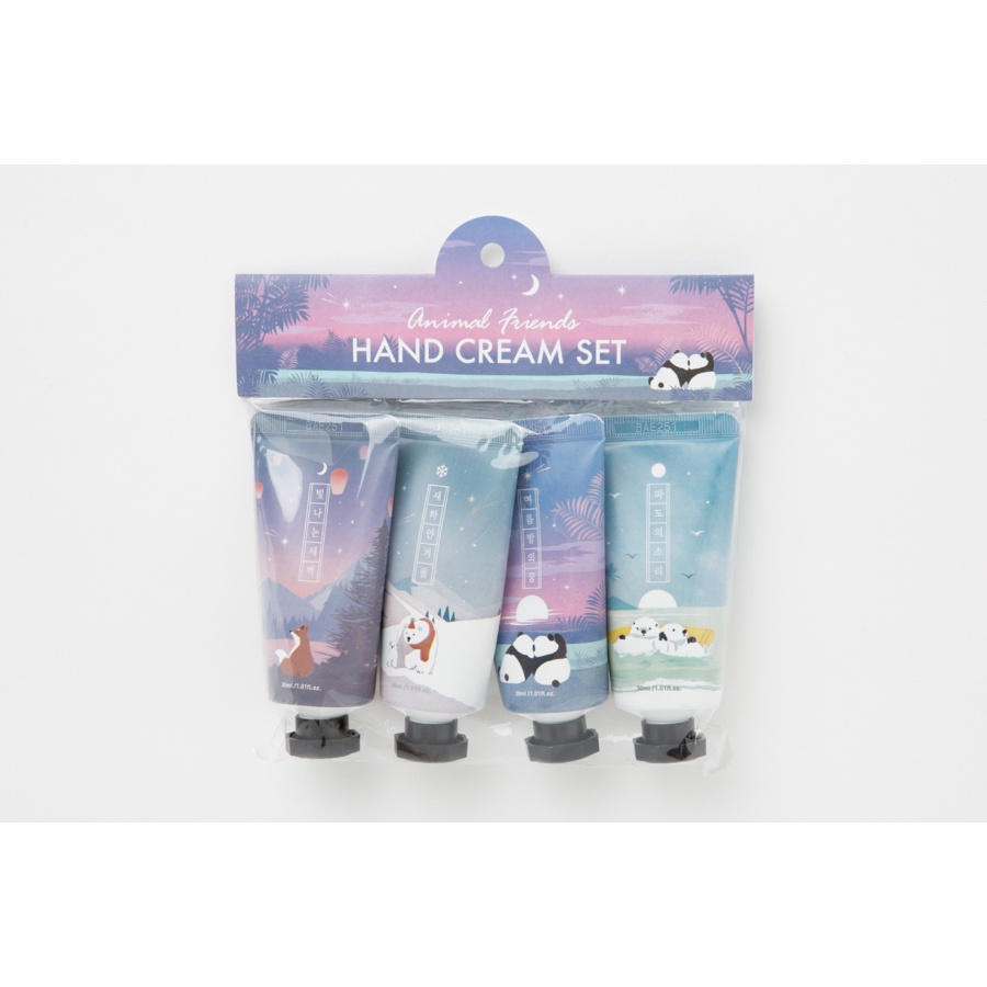 Set 4 Kem Dưỡng Da Tay ARTBOX Hàn Quốc Hình Những Người Bạn Động Vật 30g*4