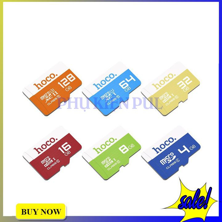 Thẻ Nhớ Micro SD 4/8/16/64GB Hoco Class 10 Chính Hãng - Bảo Hành 5 Năm