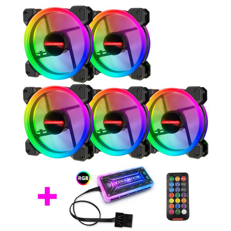 Bộ 5 Fan Led RGB COOLMON SUNSHINE V1