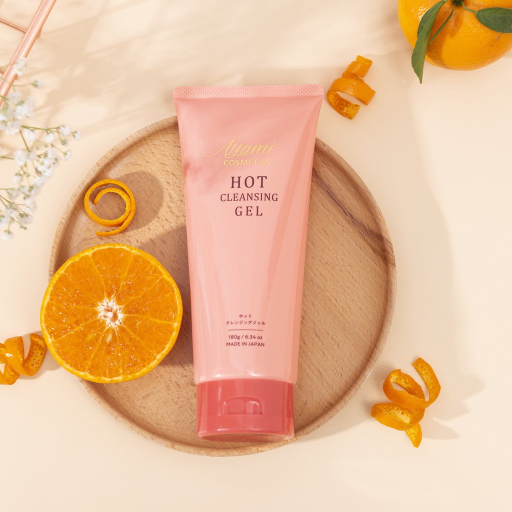 Gel Tẩy Trang Nóng Nhật Bản AYAMI COSMETICS HOT CLEANSING GEL 180G không gây khô rát ,an toàn với mọi loại da