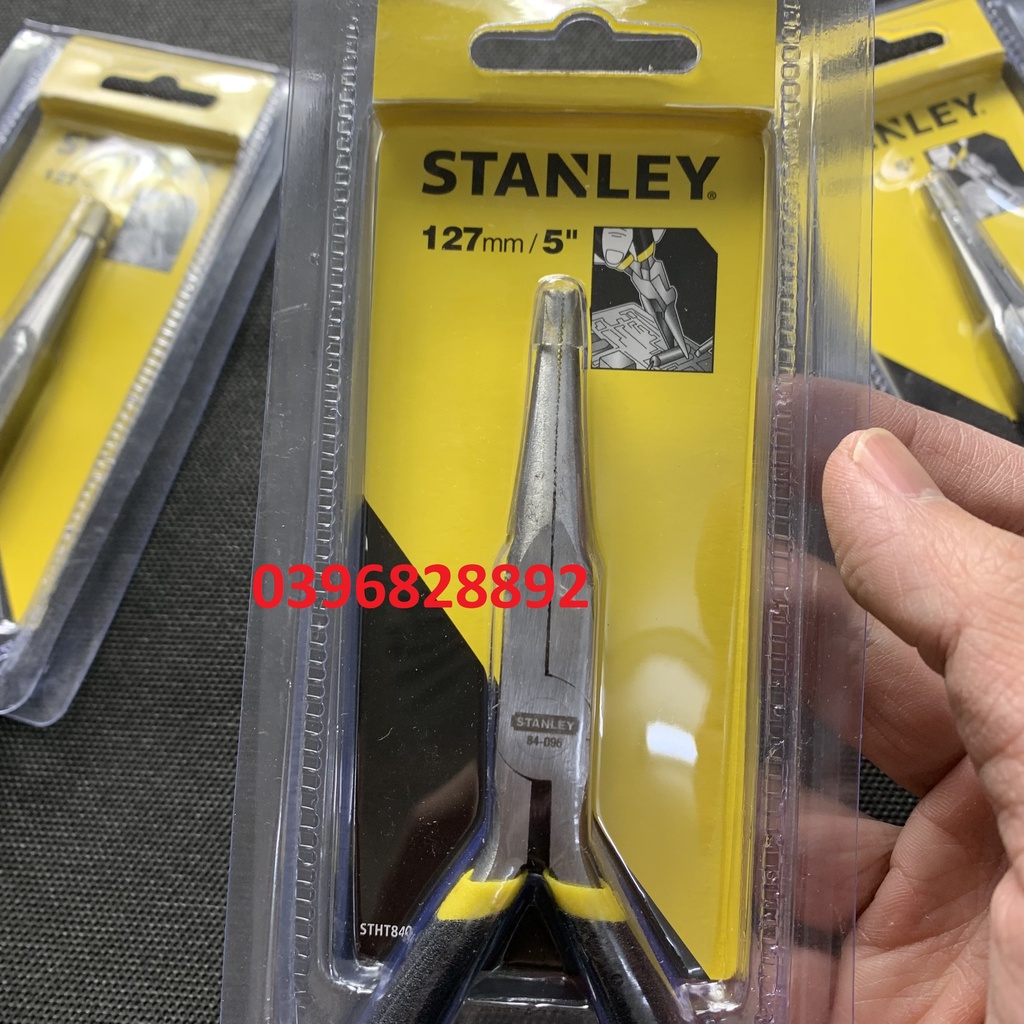 Kìm nhọn mỏ dài 5&quot;/127mm Stanley 84-096