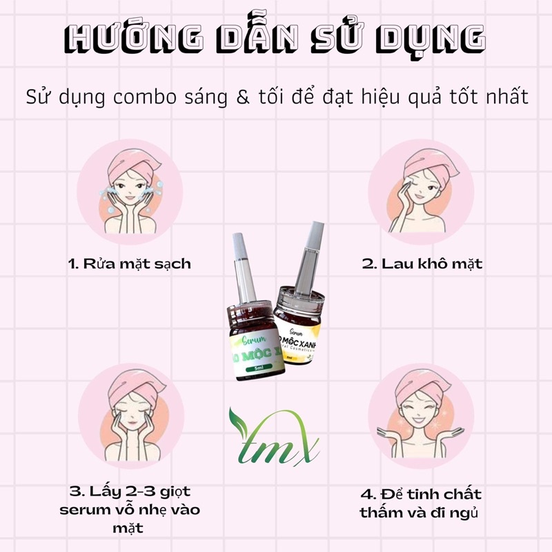 Combo serum thảo mộc xanh ( 2 lọ )