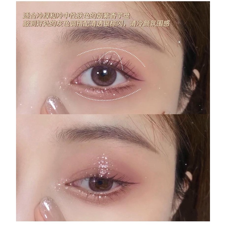 Maffick Bảng Phấn Mắt Bốn Màu nude / Cà Phê / Sữa / Ánh Ngọc Trai Nhỏ Gọn Dành Cho Nữ Sinh