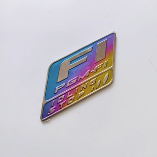 Tem titan, tem logo chữ  Fi- iding stop