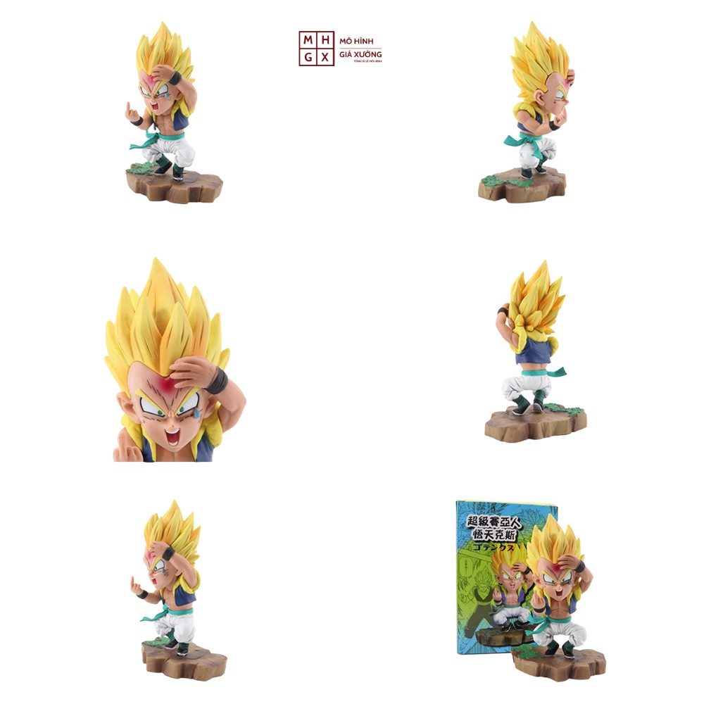 Mô hình Dragon Ball Gotenks và Satan hàng siêu chất cực hiếm cao 16cm , figure mô hình 7 viên ngọc rồng