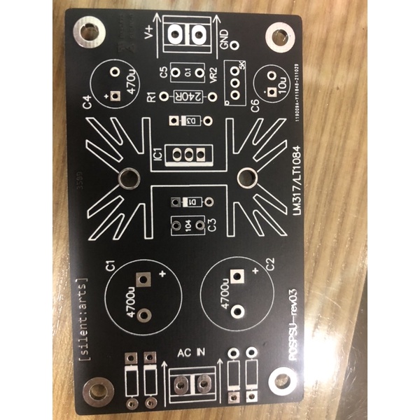 PCB ổn áp nguồn đơn LM317/LT108x LM317