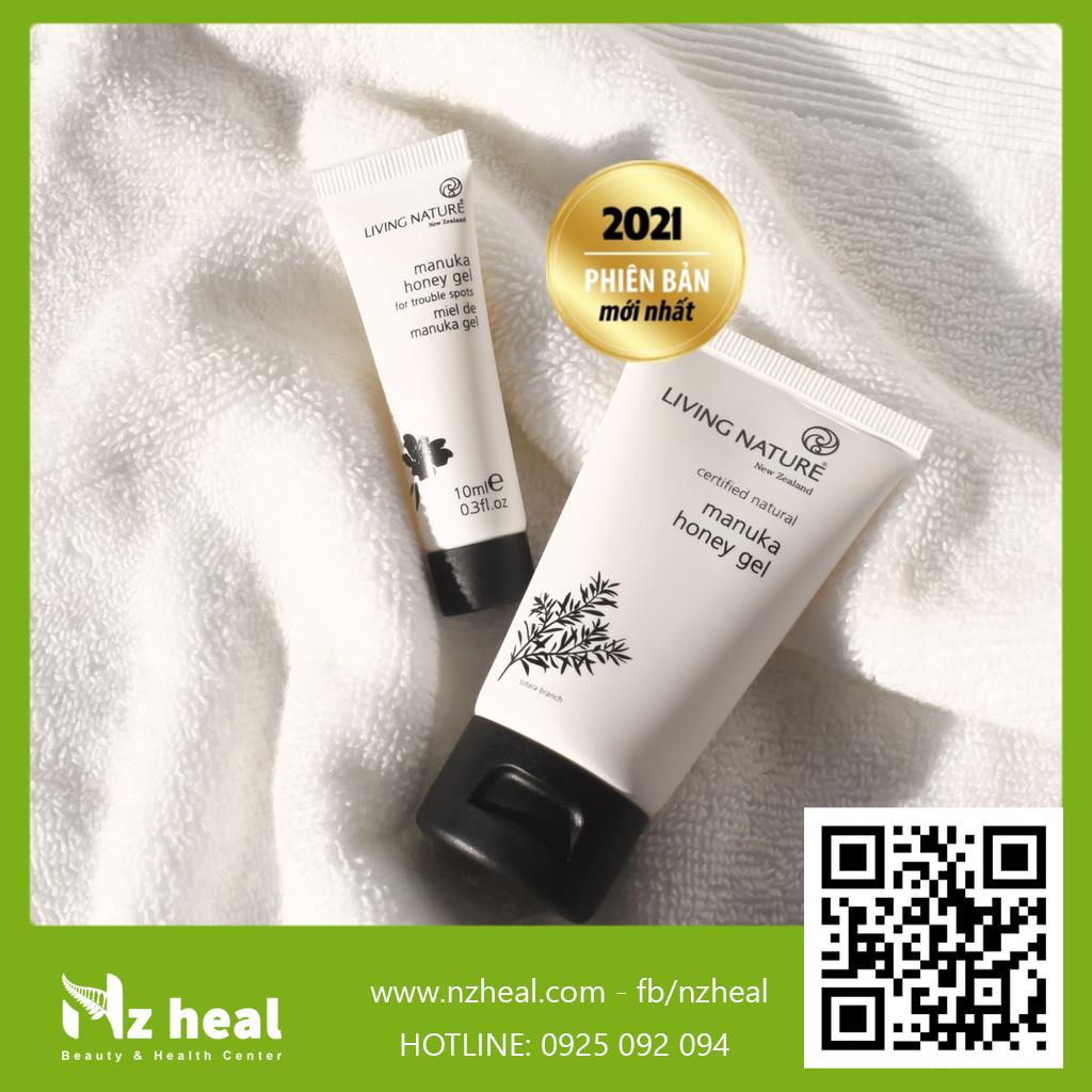 [Hỏa tốc] Gel Giảm Mụn Từ Mật Ong Manuka Living Nature Manuka Honey Gel 50ml