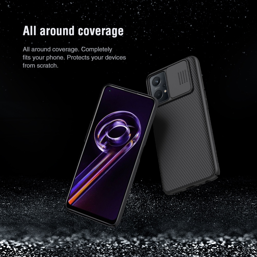Ốp điện thoại NILLKIN bằng PC cứng chống sốc dạng thanh trượt bảo vệ camera cho Realme 9 Pro