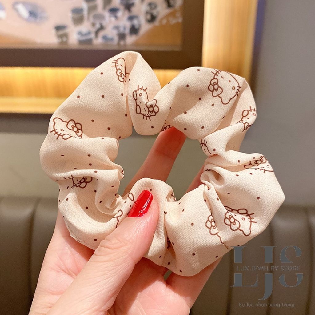 Dây buộc tóc scrunchies Lux jewelry, cột tóc co dãn thời trang giá rẻ - LUX938