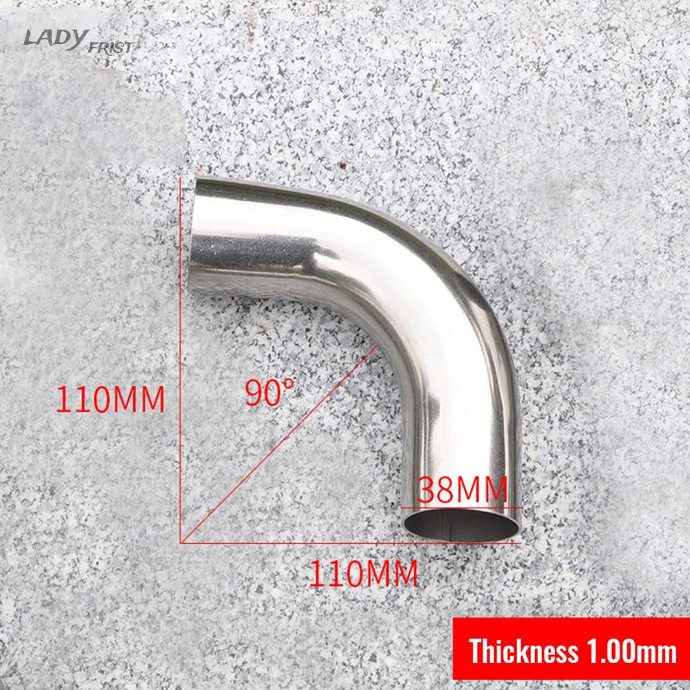 Ống Xả Khí 90 Độ Bằng Thép Không Gỉ 32 / 38 / 51MM Chất Lượng