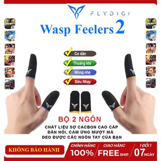 Flydigi Wasp Feelers 2 🚛𝙁𝙍𝙀𝙀𝙎𝙃𝙄𝙋🚛 Găng tay chơi game PUBG, Liên quân, chống mồ hôi, cực nhạy cho điện thoại