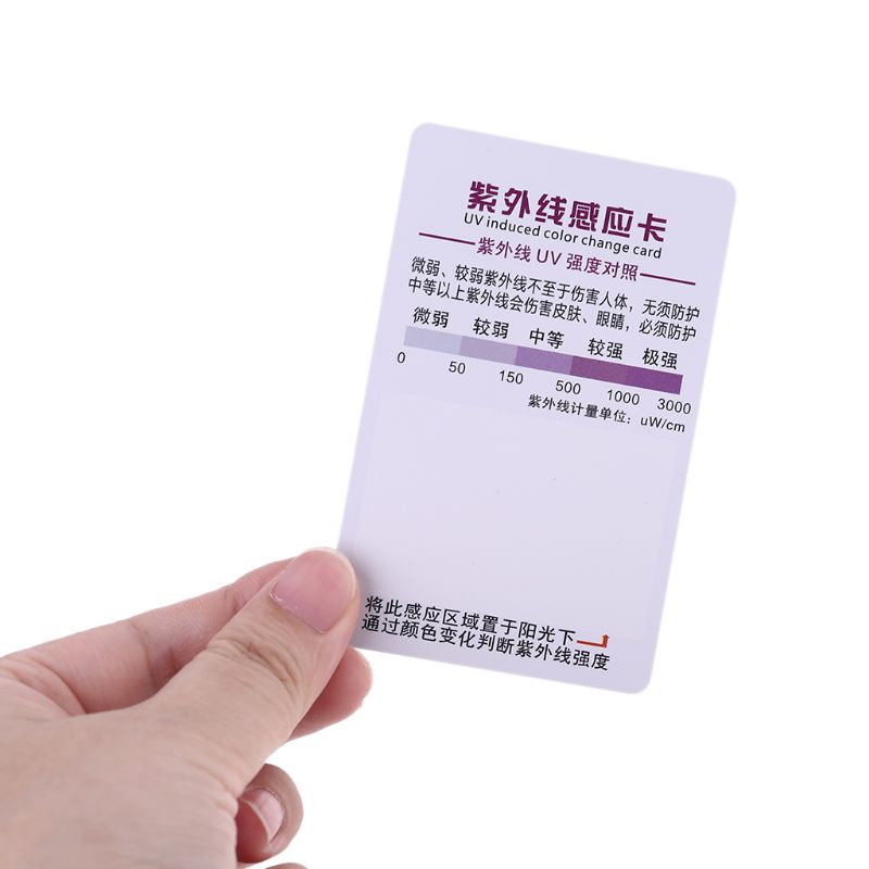Set 10 Thẻ Kiểm Tra Ánh Nắng Mặt Trời UV Cho Bò Sát