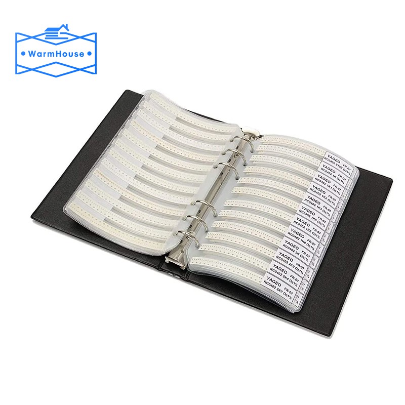 Sách mẫu điện trở SMD Bộ điện trở 1% 8500PCS 0402