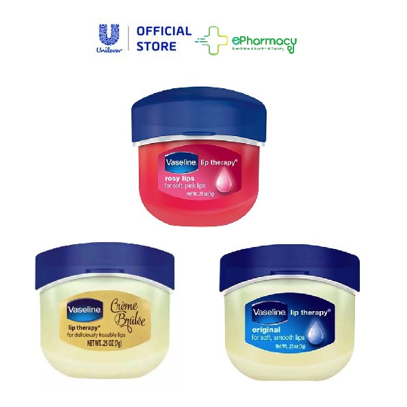 Sáp Dưỡng Môi Vaseline Lip Care dưỡng môi hồng xinh, mềm mịn, ngọt ngào KOREA 7g/ Hũ