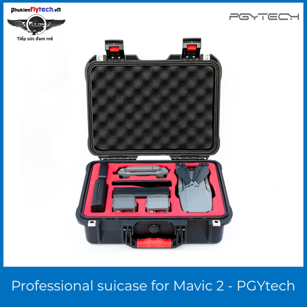 Vali chuyên dụng DJI Mavic 2 fly more combo- PGYTECH - Hàng chính hãng - Giúp bảo vệ máy, chống lửa, chống nước