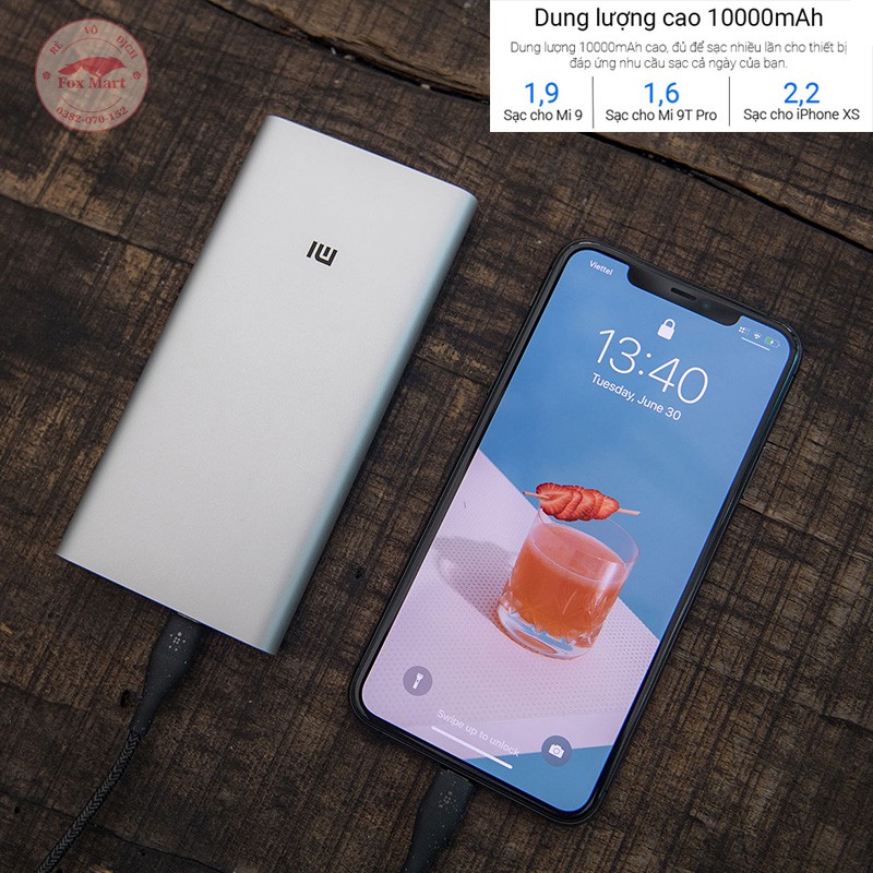 [CHÍNH HÃNG ] Sạc dự phòng Xiaomi Gen 3 10000mAh - Bảo Hành 12 Tháng 1 Đổi 1