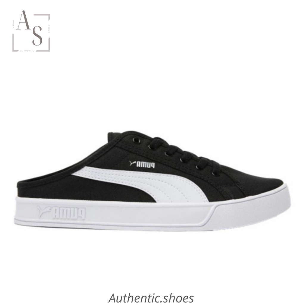 FREESHIP CHÍNH HÃNG Giày thể thao đạp gót PUMA MULE SMASH VULC BLACK | BigBuy360 - bigbuy360.vn