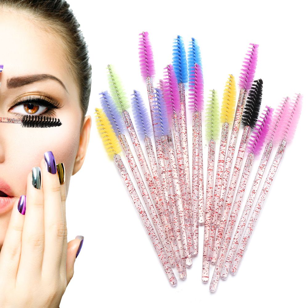 [Hàng mới về] Set 50 cái cọ chuốt mi/ chải chân mày dùng một lần tiện dụng