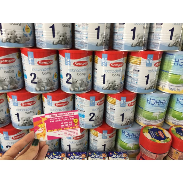 Combo 4 hộp sữa Semper Nga