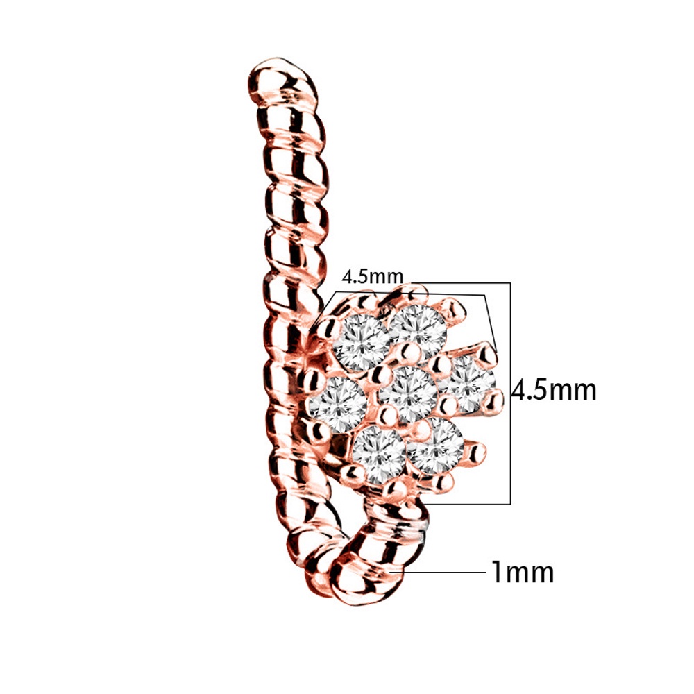 1 Khuyên Mũi Đính Đá Thời Trang