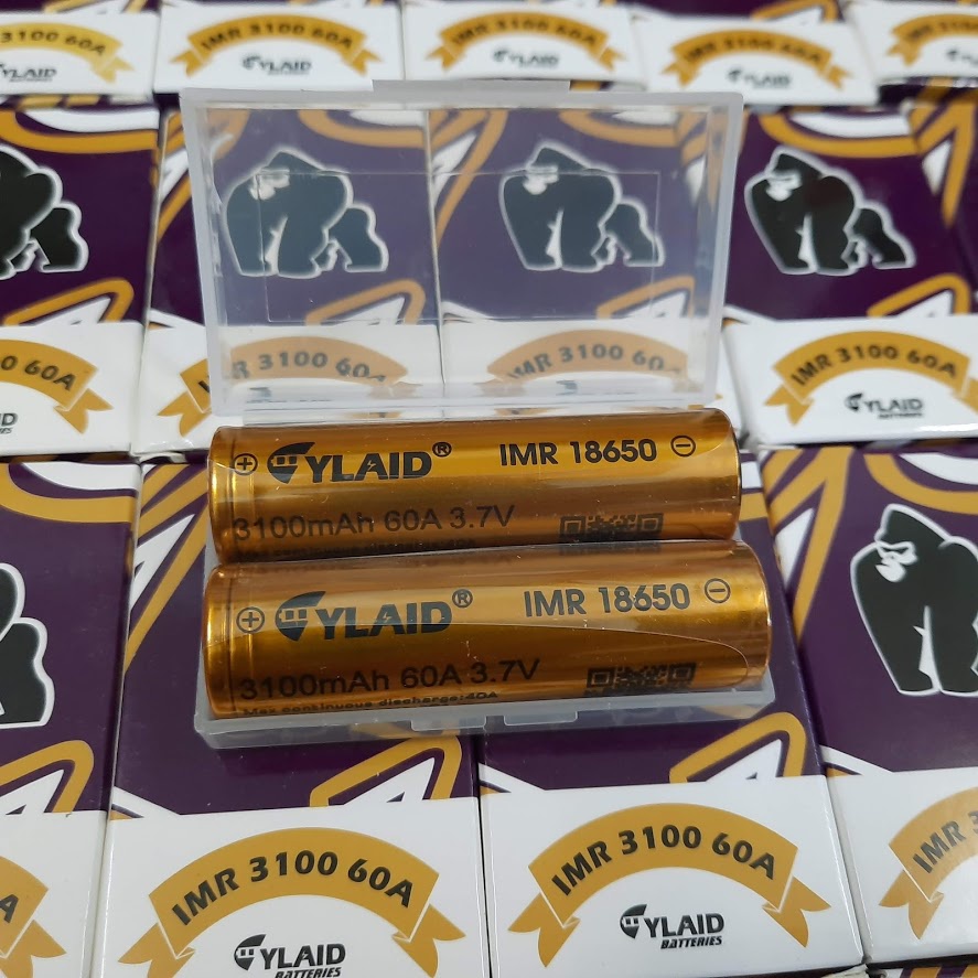 Pin sạc 18650 CYLAID 3100mAh 60A có nhãn Q code để kiểm tra