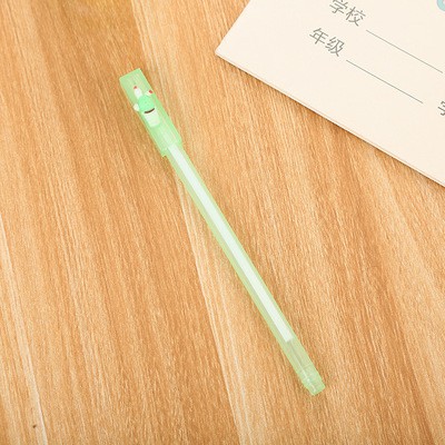 Bút xương rồng hình nổi bút hoạt hình bút dễ thương bút kute viết gel/xanh