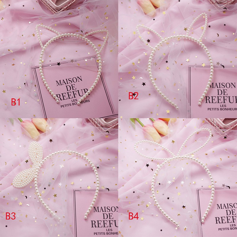 Cài tóc đính ngọc trai giả dễ thương dành cho bé gái