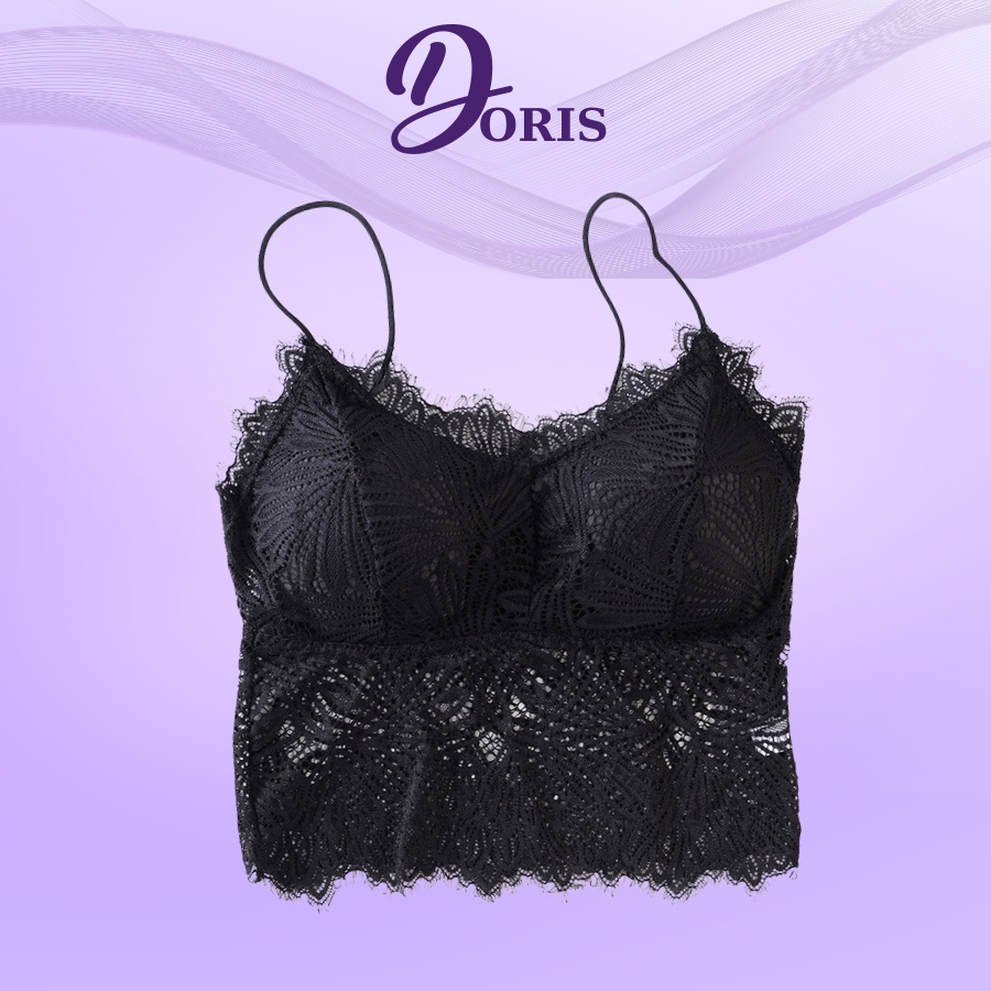 Áo bra hai dây đệm mỏng nâng ngực chất ren mềm mại quyến rũ DORIS 2817