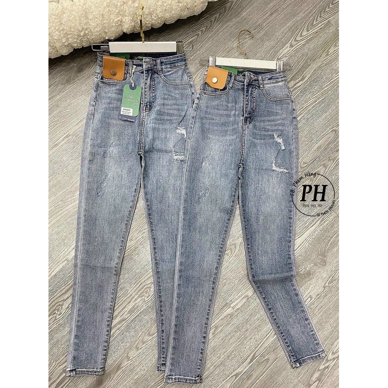 Quần Jeans Nữ Cạp Dài Lưng Cao Tôn Dáng Siêu Sang Chảnh