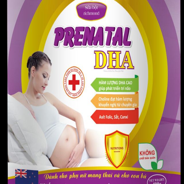 Sữa Prenatal DHA dành cho phụ nữ mang thai và cho con bú hộp 900gram