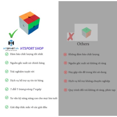 RuBik 2 Tầng, Rubik 2x2 Khối Lập Phương WiYi Không Viền, Đồ Chơi Trí Tuệ Cao Cấp