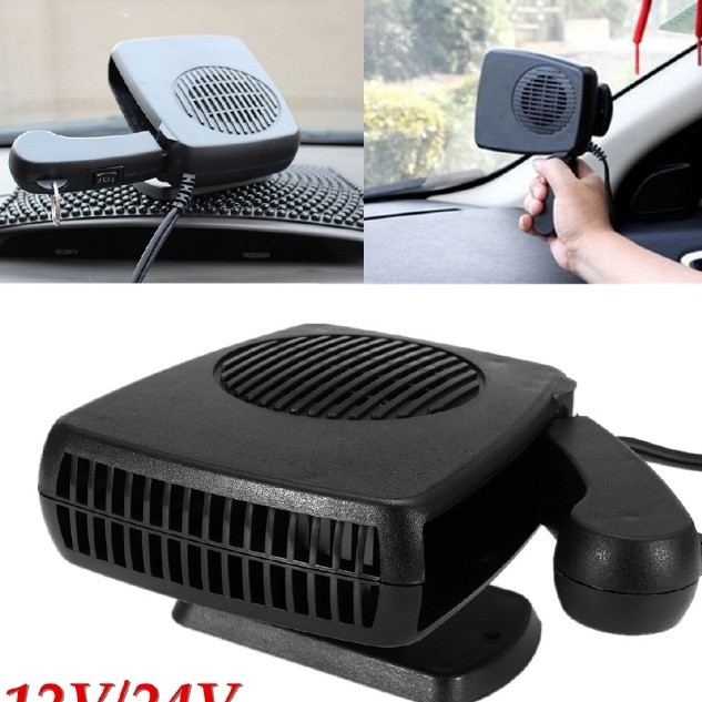 Quạt sưởi chống bám sương kính trước ô tô 24v - chống mờ kính chắn gió xe tải