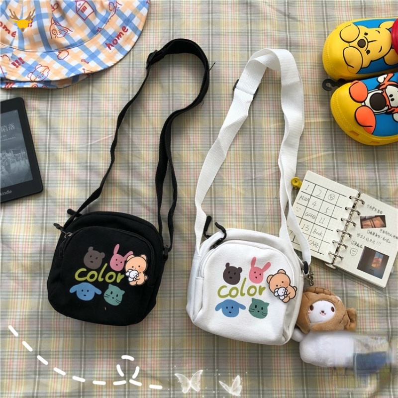 Túi Đeo Chéo canvas Phong Cách Hàn Quốc Mới 2022 Thời Trang Cho Nữ