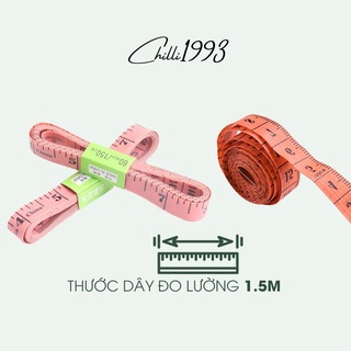 Thước Dây Đo Eo , May Do Quần Áo 1,5m Loại Đẹp Có Đầu Sắt