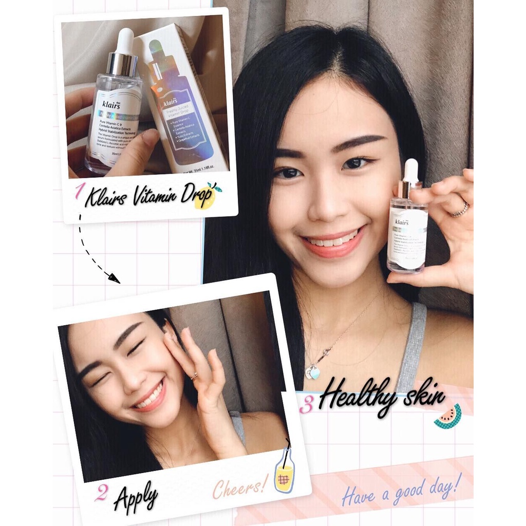 Tinh Chất Làm Sáng, Bổ Sung Vitamin Làm Sáng Da - Klairs Freshly Juiced Vitamin Drop 35ml