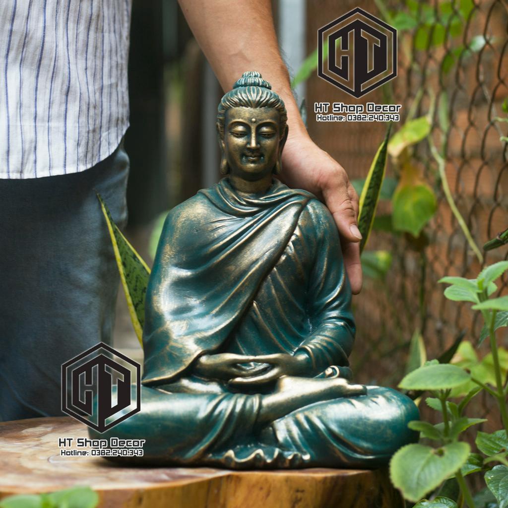 Tượng thích ca 35 cm màu trắng